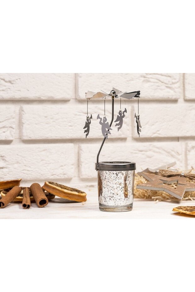 Rotating Candle Holder with Angels