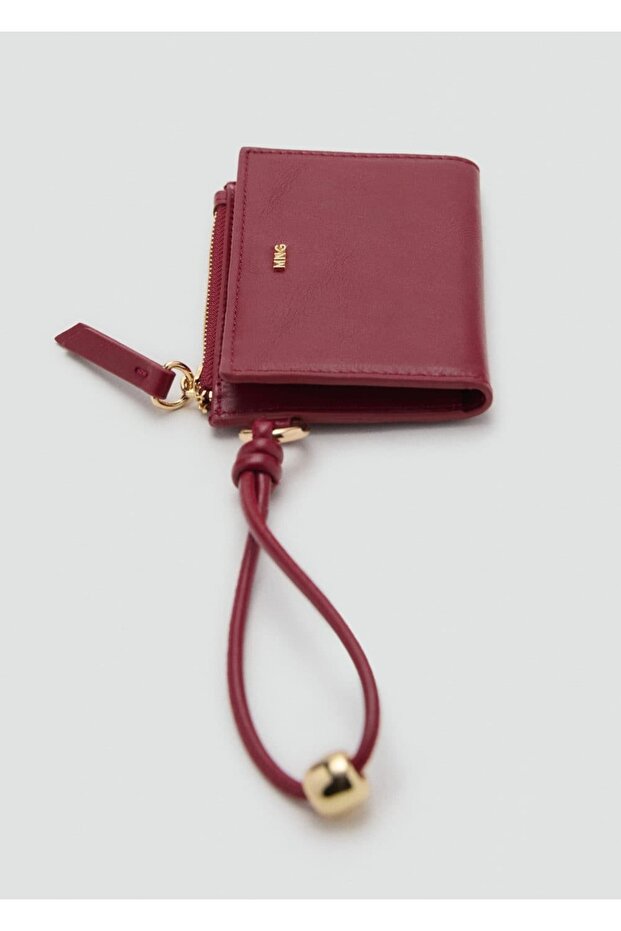 Suni deri fermuarlı cüzdan - 1