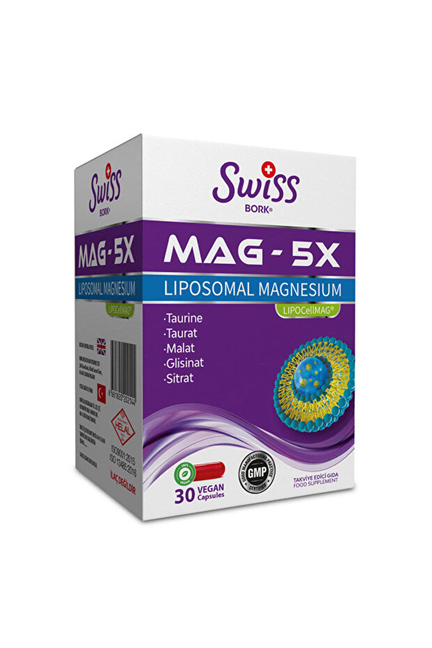 Bork Mag-5X Liposomal Magnesium 30 Vegan Capsules