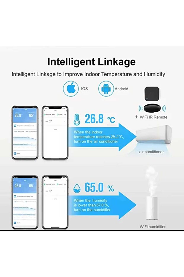 Smart watch to measure temperature and humidity and can be connected to a mobile phone - 4