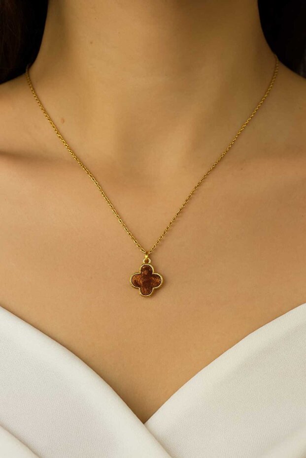 Zarif Yonca Kolye - 1