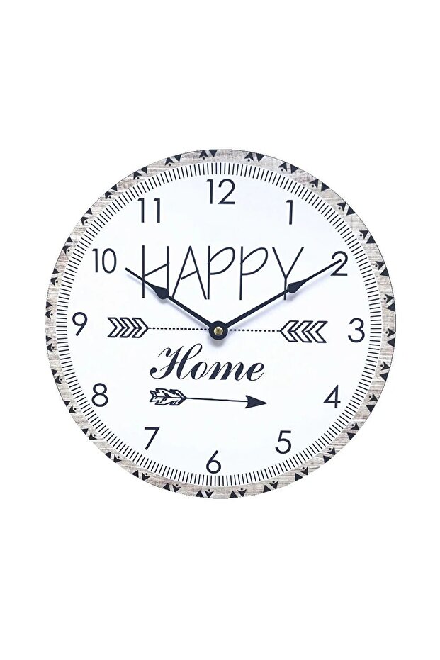 Wall Clock U30, Analog, Round, MDF, Multicolor - 1