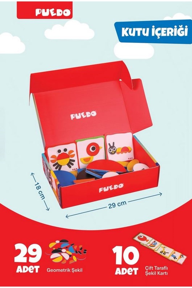 Mucıt Panda Puedo Colorful Shapes Tangram Seti - 3