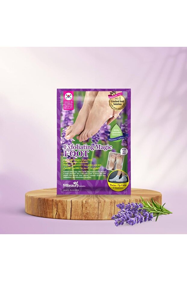 Exfoliating Magic Foot Socks, Single Use 1 Pair Moisturizi ng Socks,(40g Each, Pack of 2)
