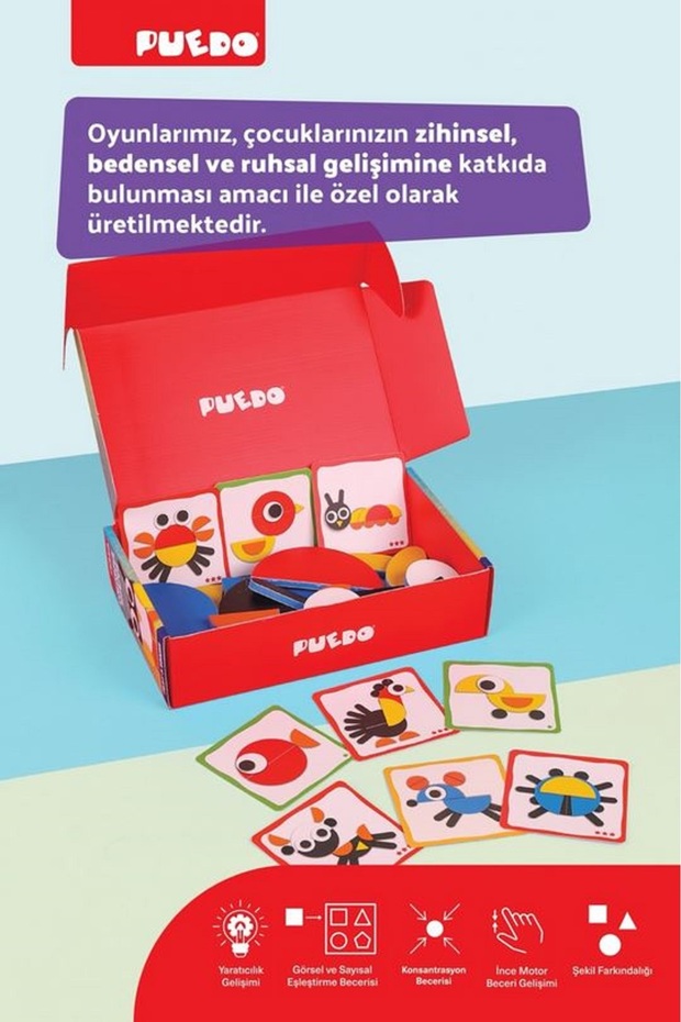 Mucıt Panda Puedo Colorful Shapes Tangram Seti - 6