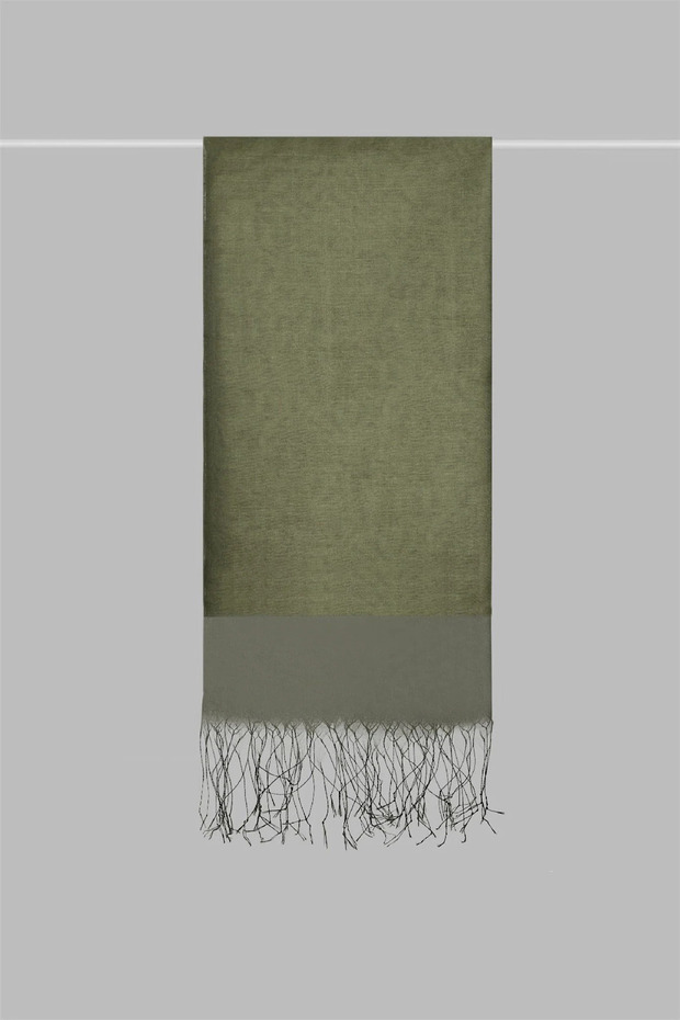 ipekli çift kat tüllü şal - 2