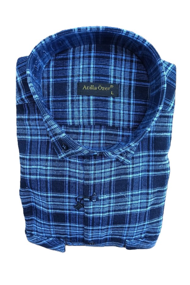 Classic Bol Relaxed Fit Long Sleeve Double Pocket Pockets Cover Buttons Checkered Winter Lumberjack Shirt