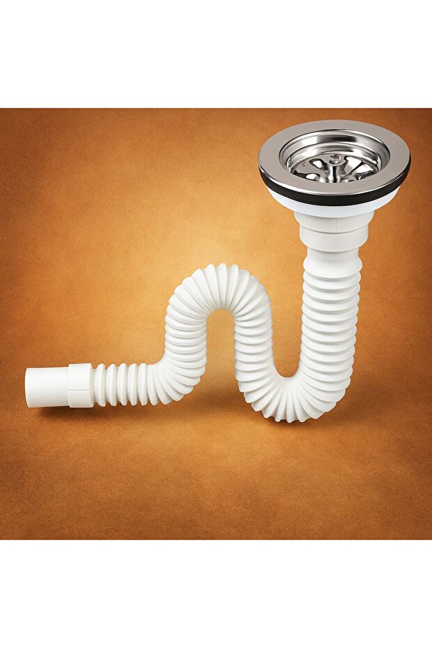 GENİŞ AĞIZLI KÖRÜKLÜ TEKLİ ÇÖPMAK SİFONU (DERİN) - EVİYE (MUTFAK) LAVABO GİDER BORUSU Tesisat - 3