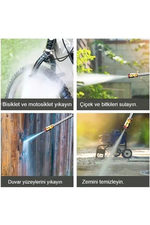 Kablosuz Yüksek Basınçlı Araç Yıkama ve İlaçlama Tabancası - Güçlü, Taşınabilir ve Çok Fonksiyonlu - 4
