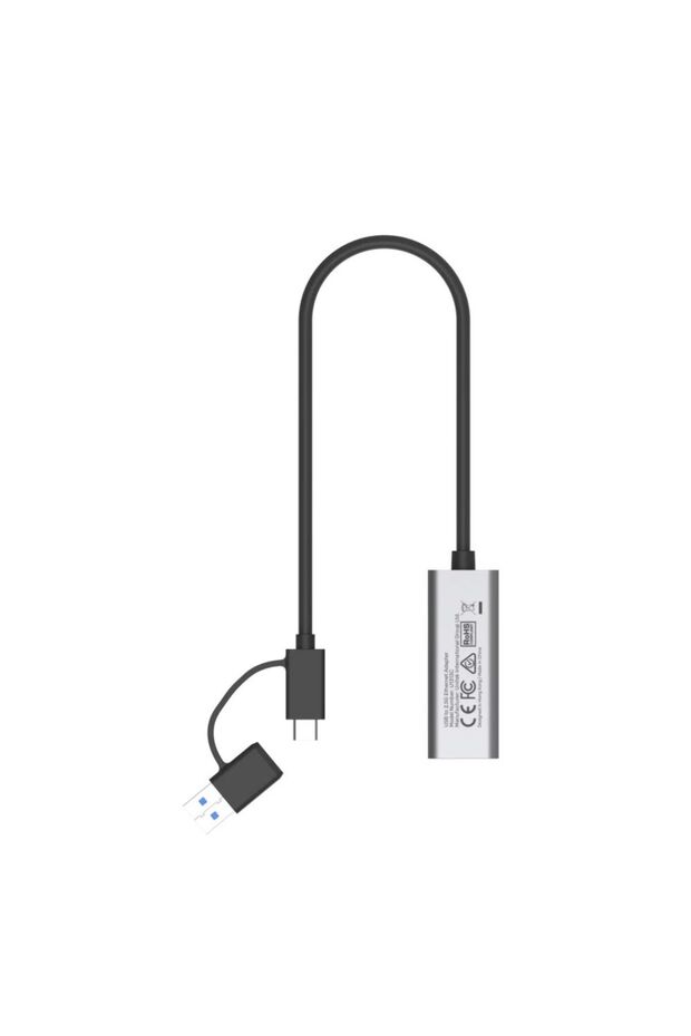 U1313C USB-C/USB-A to 2.5G Ethernet Adapter – 2500Mbps, Space Grey | U1313C - 3