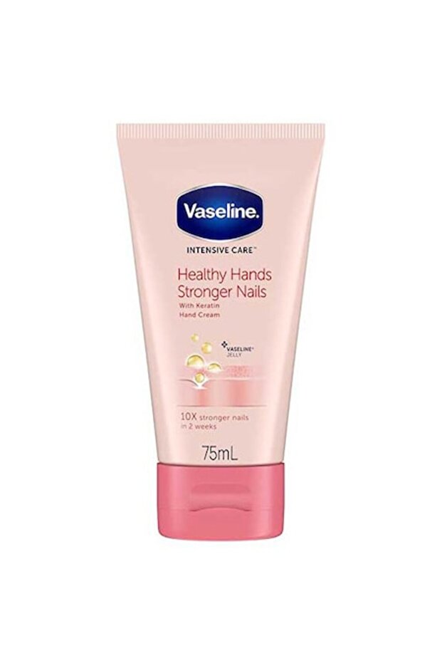 Crema de Maini, Vaseline, Healthy Hands Stronger Nails, pentru Ingrijire Unghii si Maini, 75ml