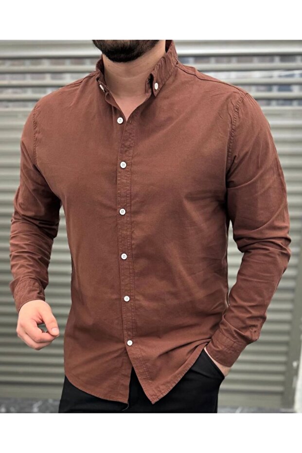 erkek keten gömlek - 1