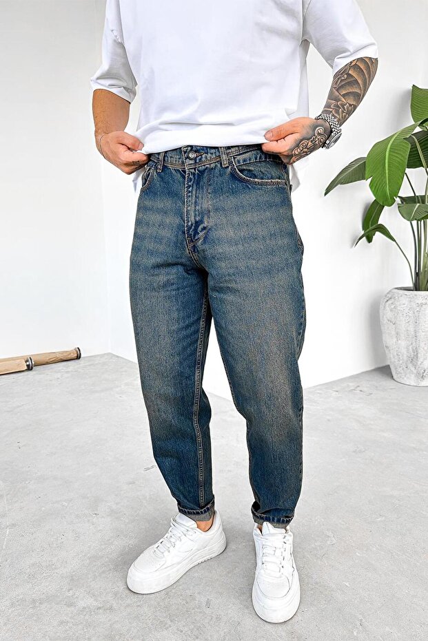 Αντίκα Μπλε Παντελόνι Basic Premium Regular - 1