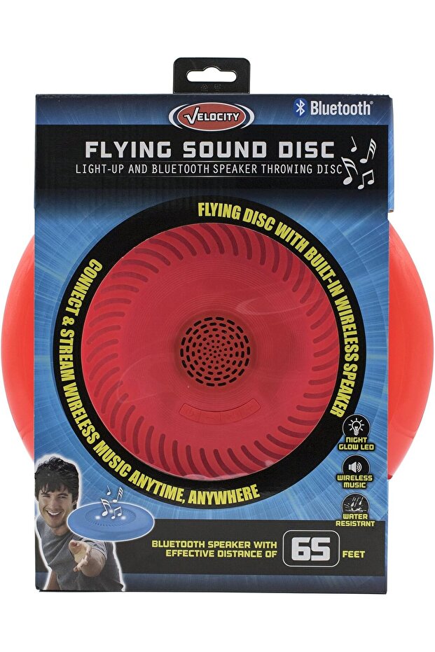 Bluetooth Flying Sound Disc – Light-Up Throw Disc with Speaker, 65ft Range, Water Resistant