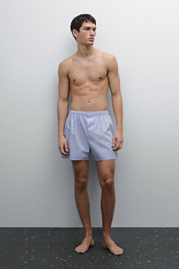 Düz poplin boxer - 1