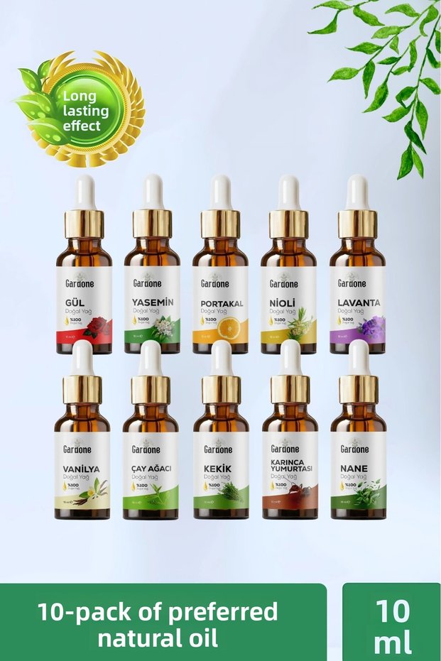 10-Piece Set Preferred Set with Dropper Caps Herbal Natural Oil 10X10Ml