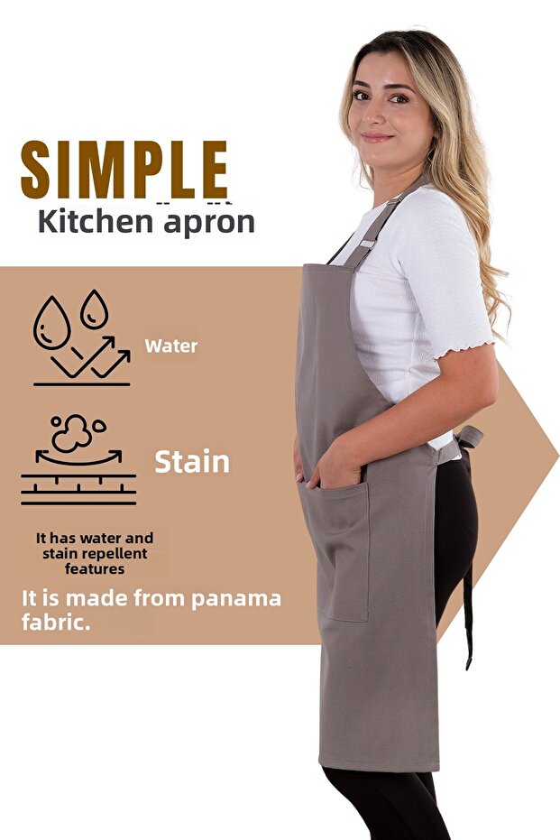 مريلة مطبخ بسيطة قابلة للتعديل - 2