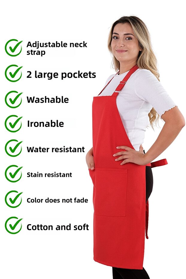 مريلة مطبخ بسيطة قابلة للتعديل - 4