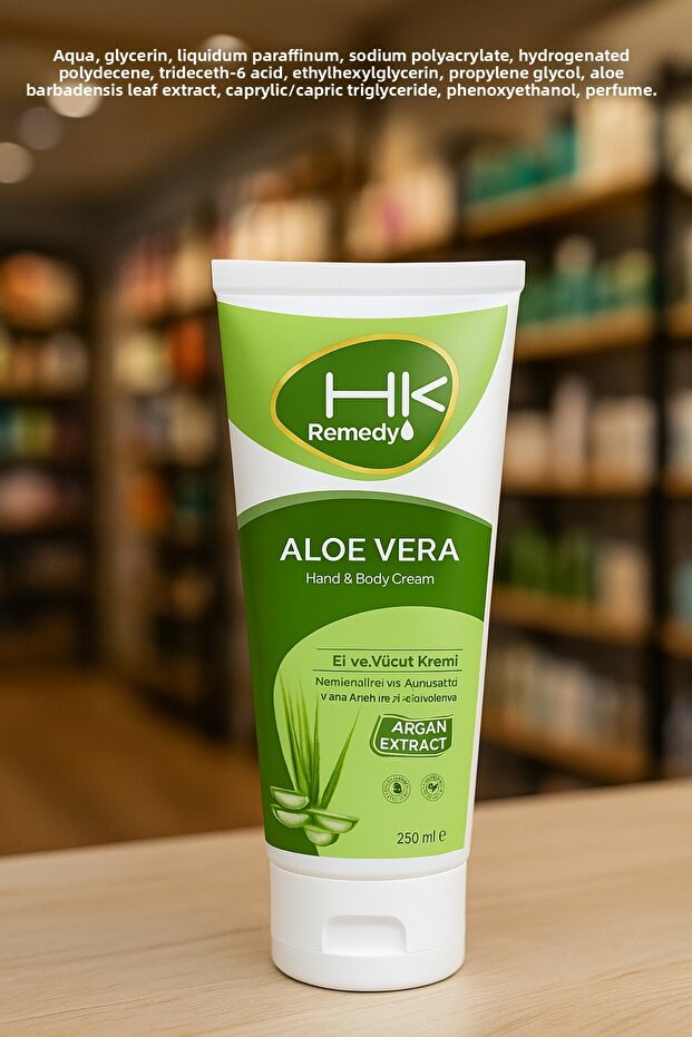 Intensive Moisturizing and Refreshing Aloe Vera Hand and Body Cream – 250 ml