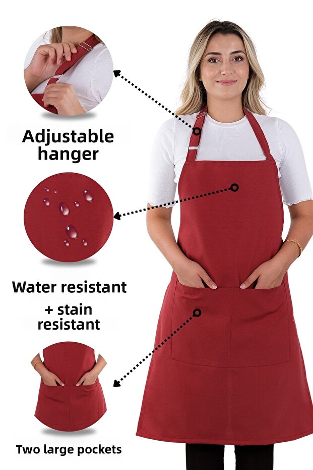 مريلة مطبخ بسيطة قابلة للتعديل - 1