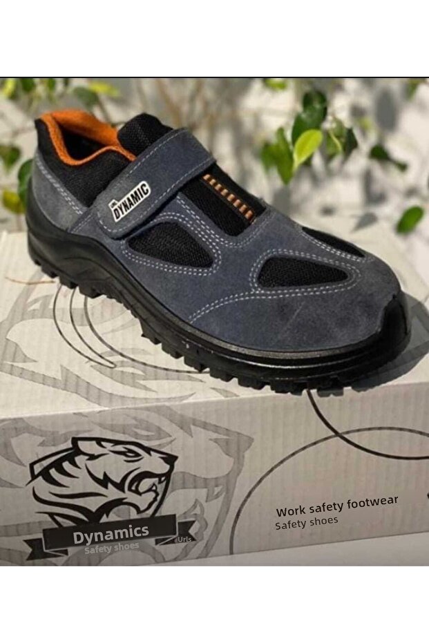Pantofi de lucru DYNAMIC Khaki - Siguranță fără vârf de oțel pentru construcții și grădinărit - 1