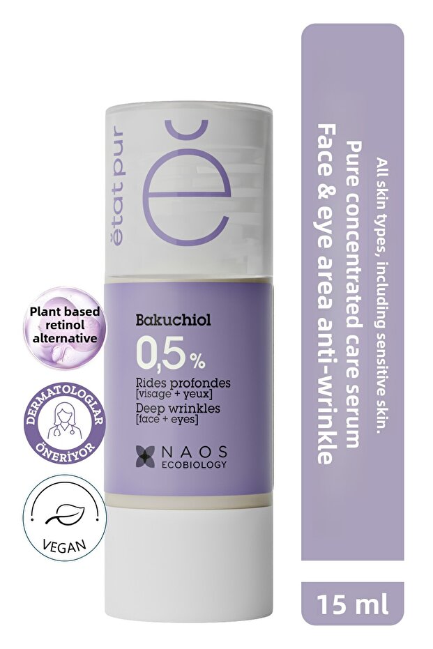 Bakuchiol 0.5% Anti-Wrinkle Serum 15ml | Retinol Alternative for Sensitive Skin