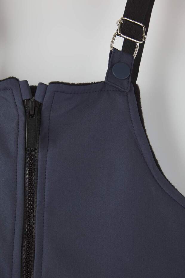 Indigo Düz Halter Yaka Regular Unisex Çocuk Yağmur Tulumu TKDAW26TU00001 - 4