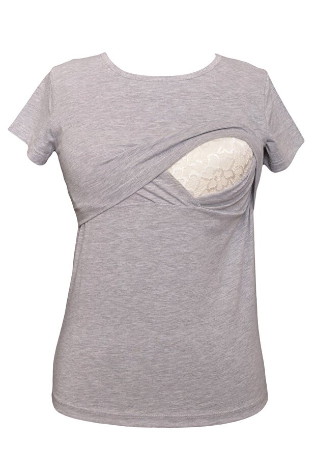 Maternity 2501_2516 Cotton Maternity Breastfeeding T-shirt (9 COLORS AVAILABLE)