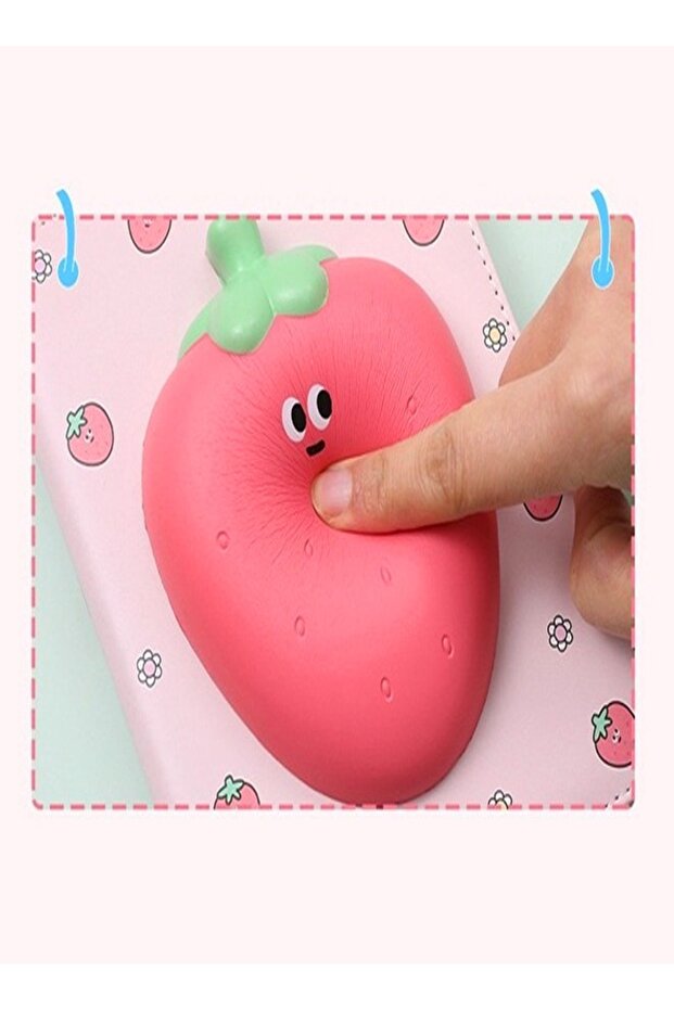 Cute Memory Sponge Strawberry Pattern Diary Notebook School Office Writing Drawing Notepad Perfect G - 4