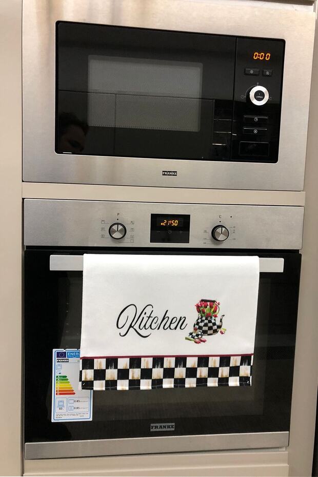 Decorative Kitchen Cotton Oven Towel Special Patterned Checkered Model 35x50 Cm Washable Cotton Product