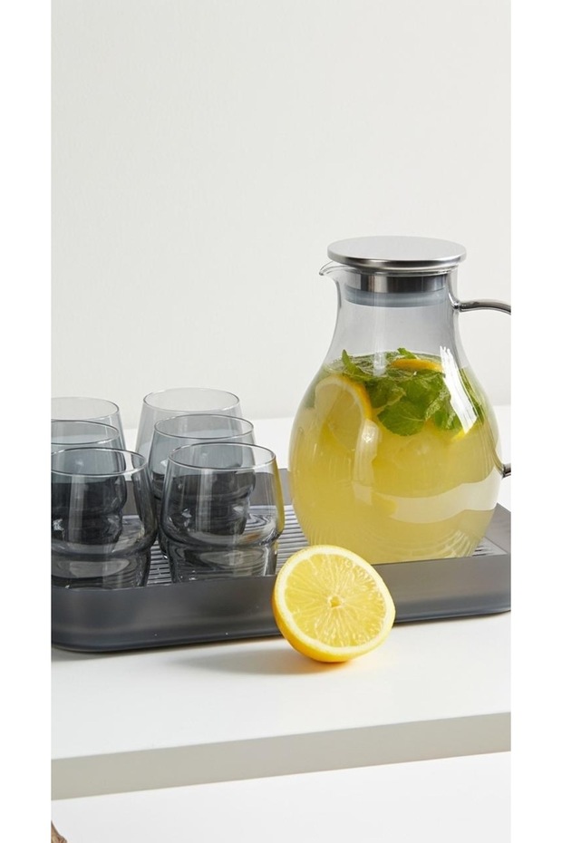 طقم جاك مزوده بكاسات وصينية تقديم - 2