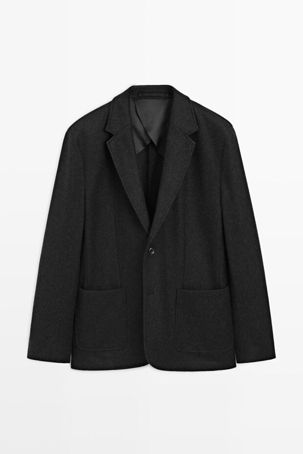 Yün klasik blazer - 5