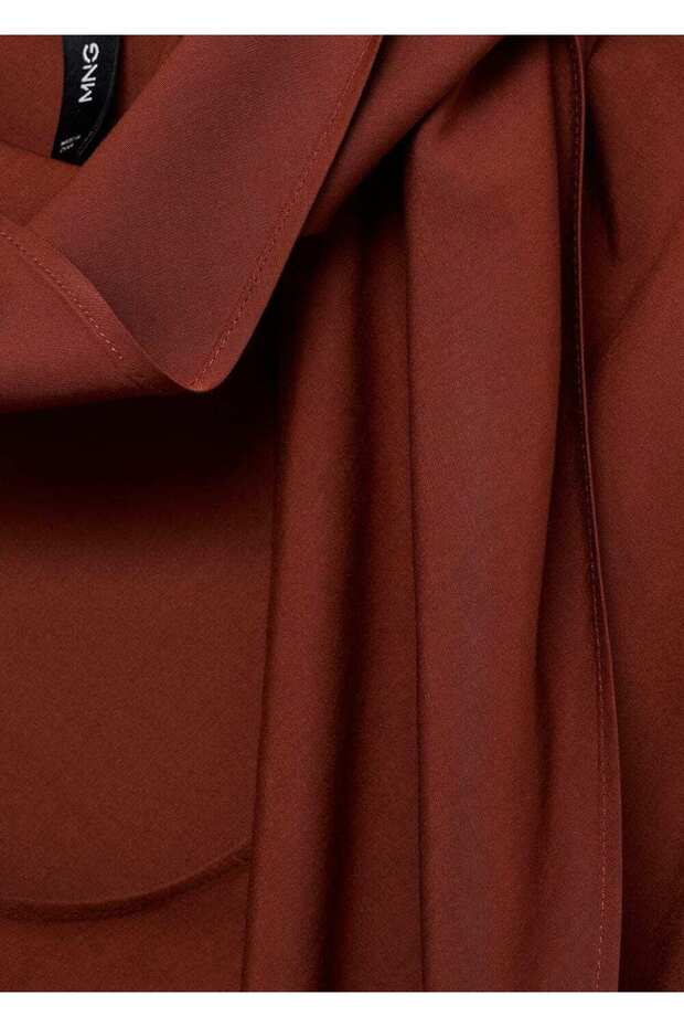 Fular yakalı bluz - 7