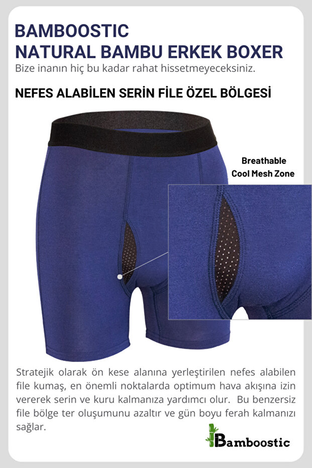 Bambu Erkek Boxer 4 lü Paket - 7