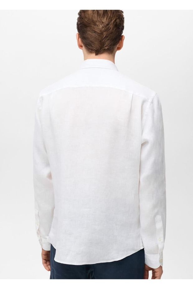 %100 keten gömlek - 4