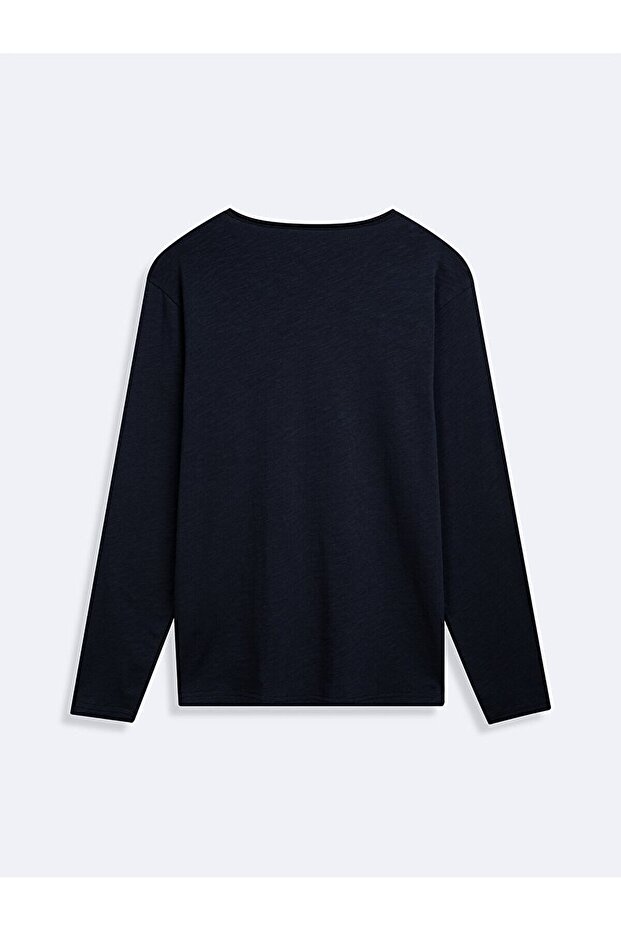 Lacivert Sweatshırt - 3