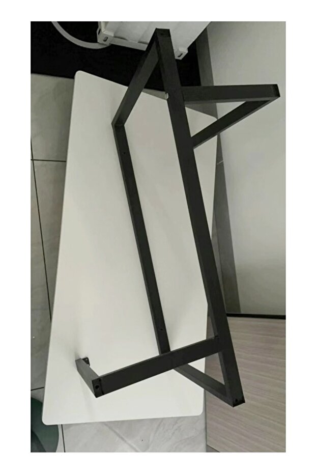 طاولة وسط أريكة مستطيلة الشكل بتصميم نورديك متعدد الوظائف وإطار فولاذي - 5