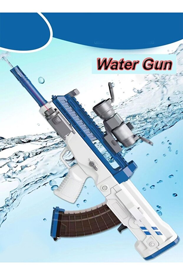 Electric Suction High Pressure Water Gun Blaster Flashlight Infrared High Speed Bursts for Pool Beac