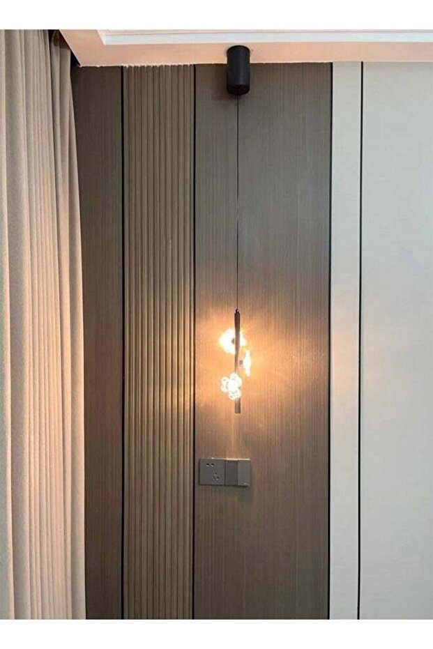 Multipurpose Indoor LED Flower Shape Light Long Tube Pendant Wall Hanging Decoration Lights Chandeli