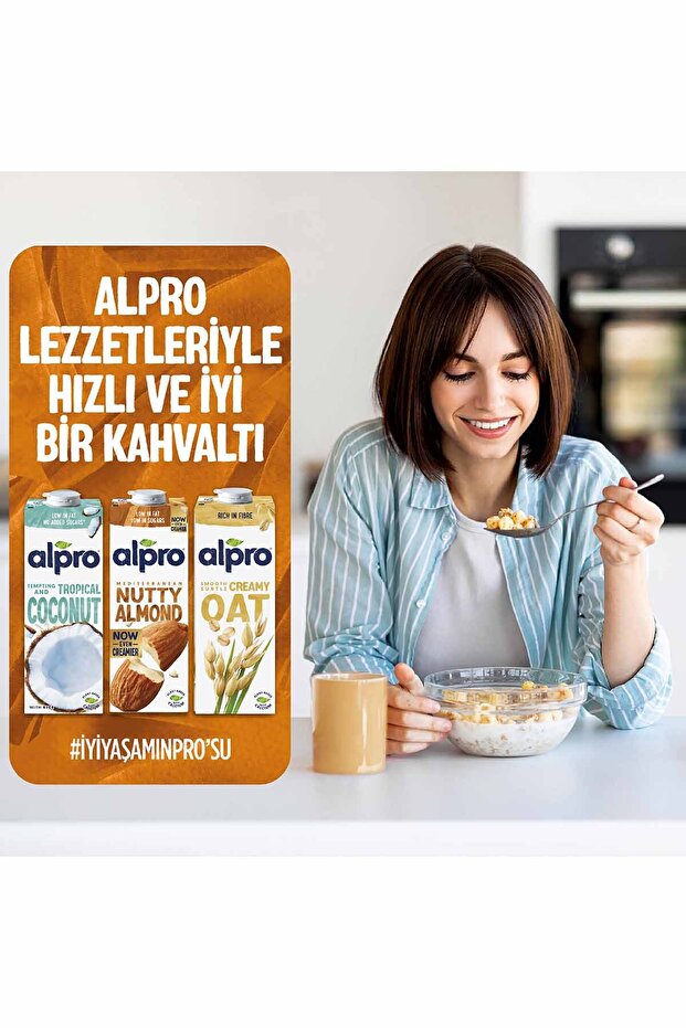 Badem Sütü 4x1 L Vegan Laktozsuz Bitkisel Bazlı - 8