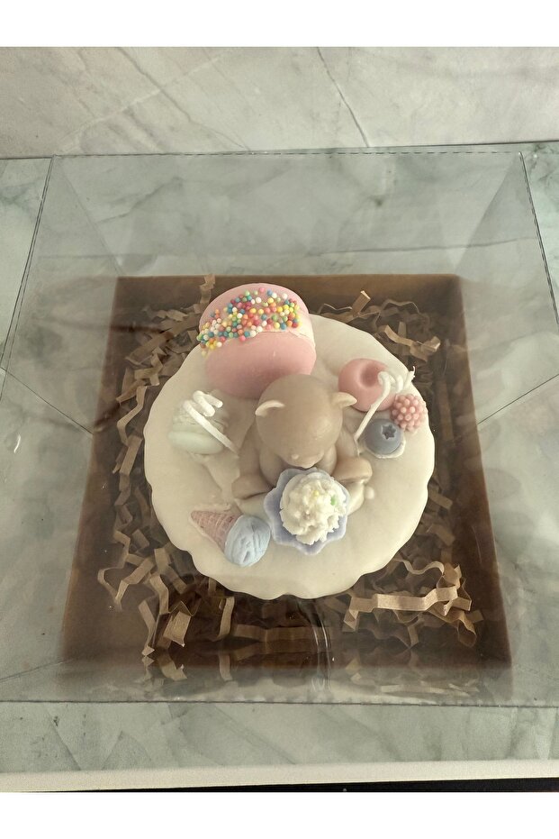 Ayıcık Pasta Mum - 3