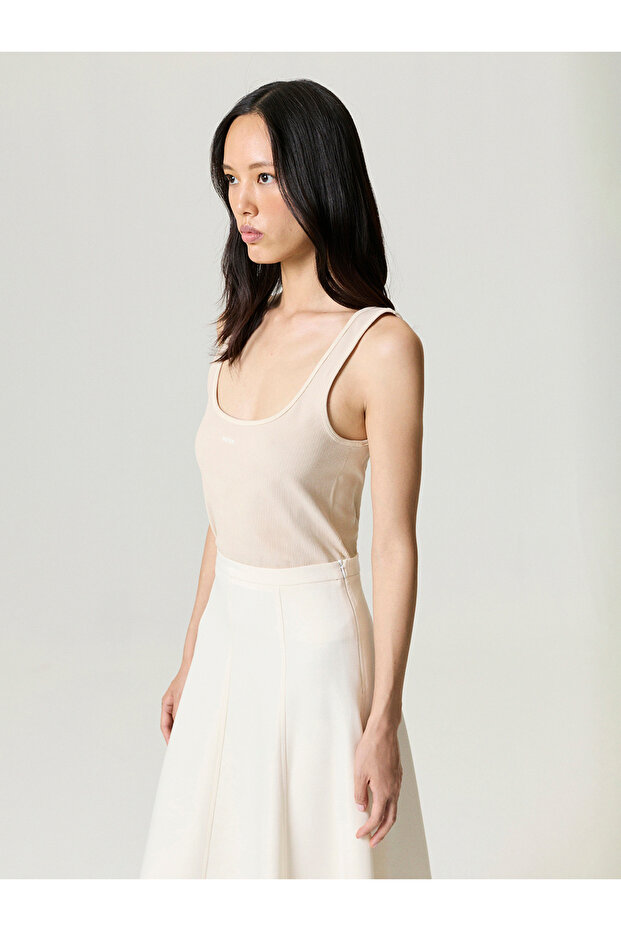 Baskı Detaylı Crop Top - 1