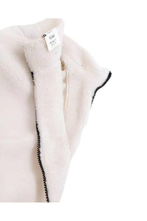 Oversize Zippered Plush Jacket - 6