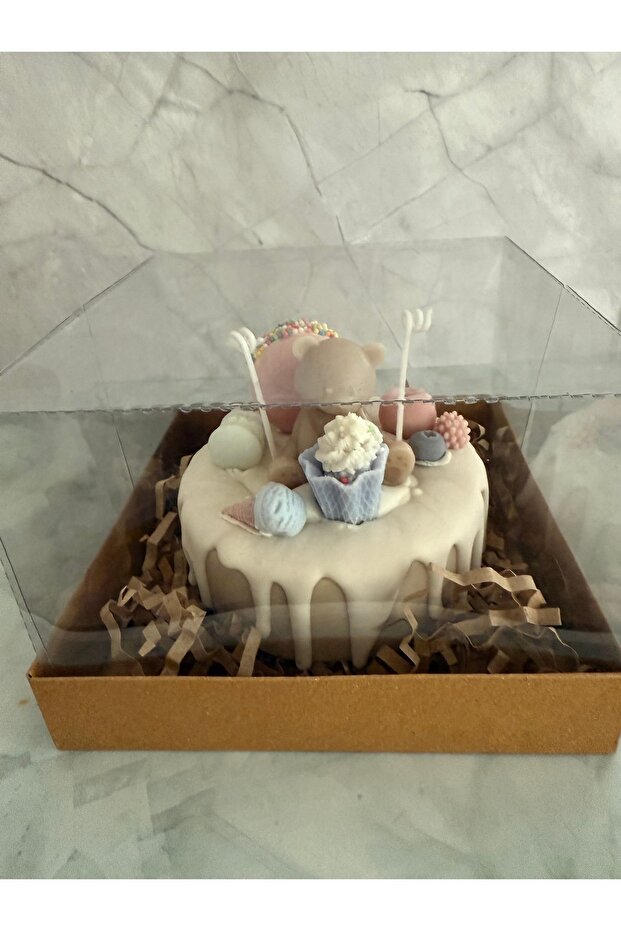 Ayıcık Pasta Mum - 2