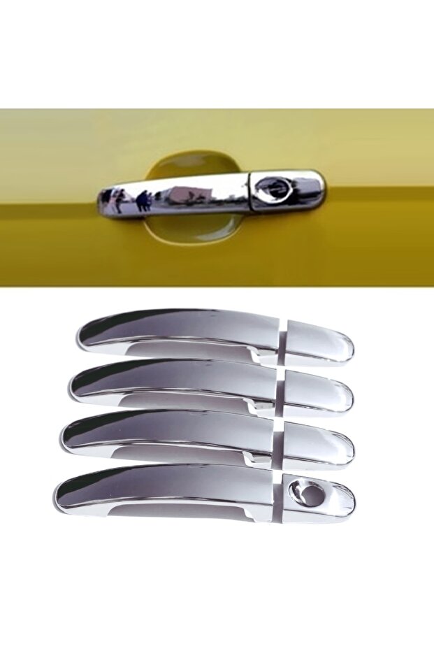Ford Focus 2 Krom Kapı Kolu 2005-2011 Arası 4 Kapı Paslanmaz Çelik - 1