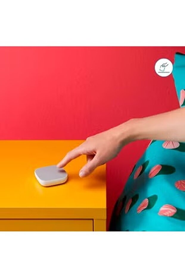 Portable Smart Button | Wireless Wall Switch with Magnetic Back | Wi-Fi, Alexa & Google, EU Plug - 4