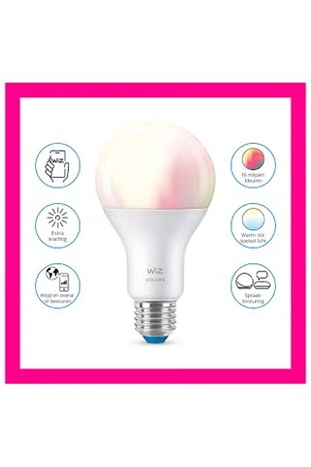 Smart LED Bulb A67 E27, 100W, RGB, Wi-Fi And Bluetooth, Works with Alexa And Google Assistant - 3