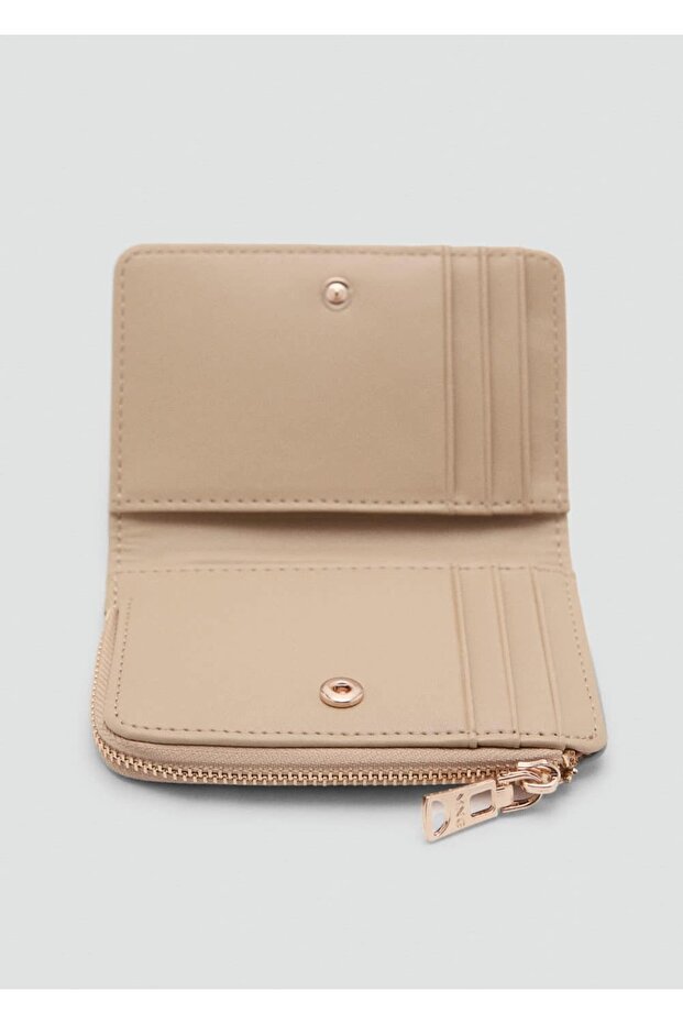 Saffiano görünümlü kapaklı cüzdan - 4