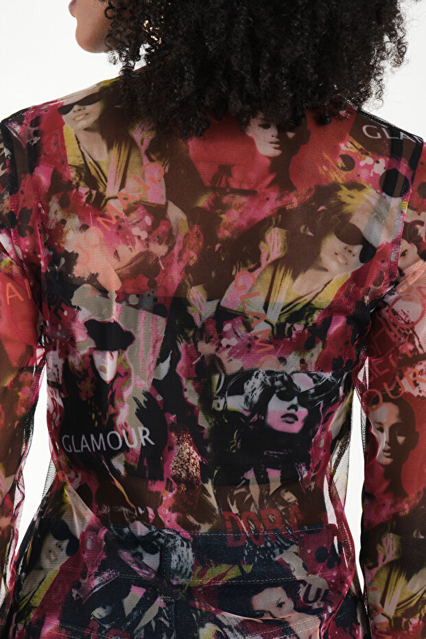 Yırtmaç Detaylı Bluz - 7