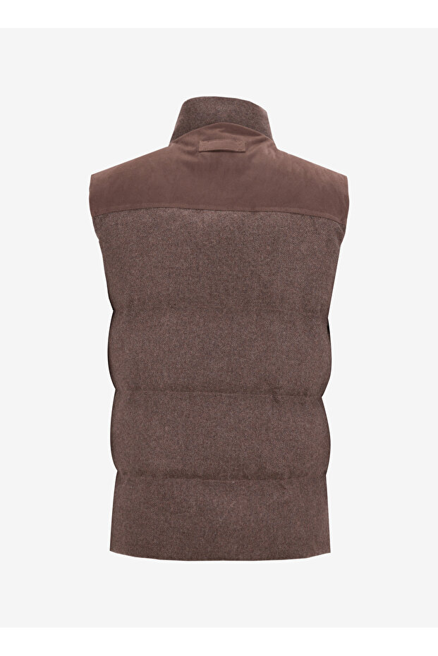 Kapitone Kahve Erkek Yelek F5WM-YLK 2336 - 3